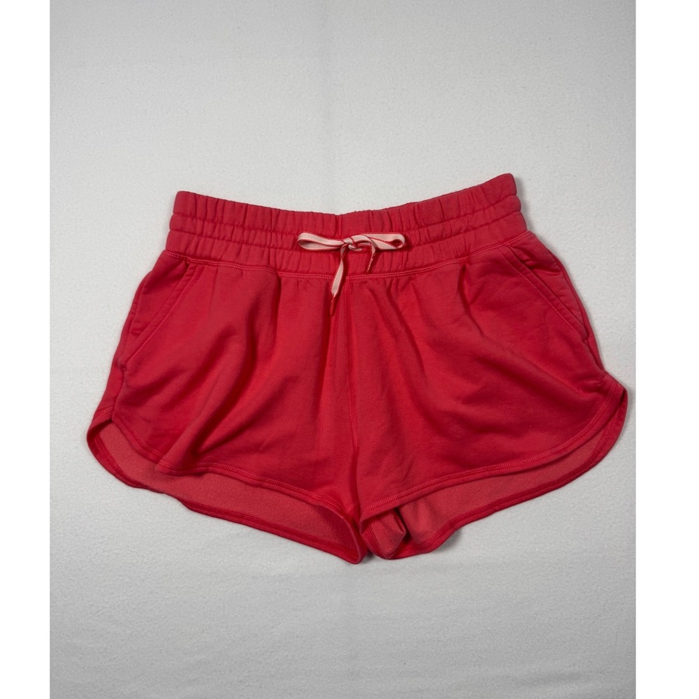 Athleisure Champion‎ Fleece Lounge Shorts Womens Large Coral Pink